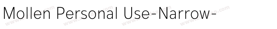 Mollen Personal Use-Narrow字体转换